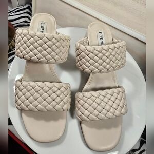 Braided Cream Steve Madden Women's Sandals